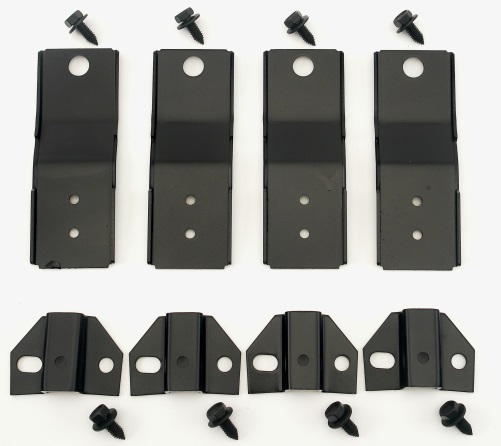 1968-1972 Corvette Seat Adjuster C3 Rear Track Mount Bracket Set
